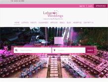 Tablet Screenshot of lebanonweddings.com
